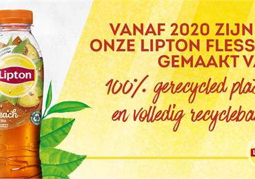 Vanaf 2020 alle Lipton flessen 100% gerecycled